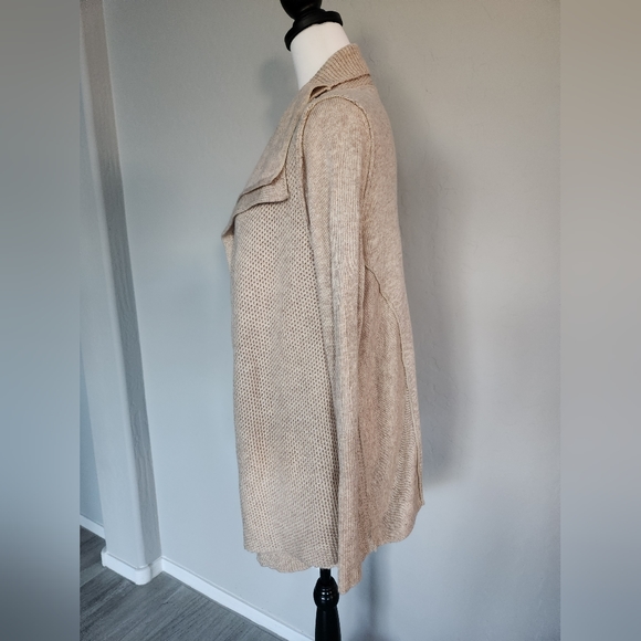 Soft Surroundings Wool Blend Cardigan Layered Knit Drapey Sweater Kendle Sz SP - Picture 2 of 13